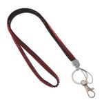 Waizmann.IDeaS 1 x KIRMIZI Anahtarlık Kordon Kordon 10 mm Karabina Kanca Kimlik Araba Anahtarı Erişim Kartları Suni Elmas Taşlar Bling Suni Elmas
