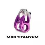 Wake Aluminyum Cnc Gidon Boğazı Çift Renk - 31.8Mm - 28.6Mm - 50Mm 0° - Sm004-Cnc - Mor Titanyum