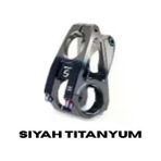 Wake Aluminyum Cnc Gidon Boğazı Çift Renk - 31.8Mm - 28.6Mm - 50Mm 0° - Sm004-Cnc - Siyah Titanyum