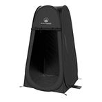Wakeman Outdoors Pop-Up Pod – Görüş engelleyici duş çadırı, soyunma odası veya taşınabilir tuvalet standı, taşıma çantalı, kamp, plaj veya bagaj kapağı için (siyah)
