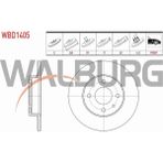 Walburg Fıat Dogan Slx 1.6 2000 - Fren Diski Ön Düz 4 Bjn 240X11X59X40 50 10 260 603