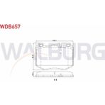 WALBURG-WDB657 - Fren Balata On Mercedes C Serısı (W205) C 250 Cgı 2014-/ C 250 Bluetec 2014-/ C 300 Bluetec 2014-/ E Serısı (W213) E 200 2016-/ E 220 D 2016-/ Glc (X253) 250 2015- - Siyah