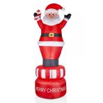 Waldern Premium Collection 210 cm Hareketli Şişme Noel Baba Yılbaşı Süs Dekorasyon