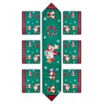 Waldern Premium Collection Runner Set 6 1 Yılbaşı Sofra Dekorasyon Çok Renkli