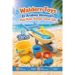 Waldern Toys 8 Parça El Arabası Aksesuarlı Plaj Kum Kovası Oyun Seti