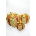 Waldern Yılbaşı Çam Ağacı Hediye Paketi Küçük Boy Gold 16*16*16 CM