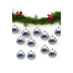 Waldern Yılbaşı Çam Ağacı Süsü Gümüş 4 cm Mat 12li Cici Top