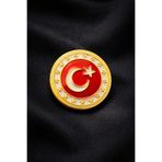 WALDORF AYYILDIZ TÜRK BAYRAĞI YAKA ROZETİ TASARIM