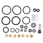 Walfront 12V PCP Hava Kompresörü Yedek Parçalar Metal PVC Sızdırmazlık Halkası Piston Halkası Seti, Yüksek Basınç Pompası Tamir Takımı Için Patlama Önleyici Plakalarla Kurulumu Ve