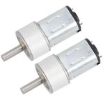 Walfront 2 Adet DC Dişli Motorları Mikro Hız Azaltma Elektrik Motoru 3V 30RPM 14GA - N20 Alçak Gerilim Motor