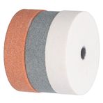 Walfront 3 ADET Taşlama Silisyum Karbür Öğütücü Parlatıcı Tekerlek Değiştirme Bileme Parlatma Aracı Set Kiti 75 * 10 * 20mm Parlatma için Metal Seramik Mermer Ağaç İşleme