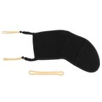 Walfront Chinrest Kılıfı Keman Çengene Kılıfı Pamuk Çene Dinlenme Pedi Yumuşak Kılıf Koruyucu 3/4 4/4 Keman Siyah