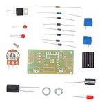 Walfront LM317 Ayarlanabilir Regüleli Güç Kaynağı DIY Kiti ABS Kurulu AC/DC Giriş Çıkış Koruma Doğrultucu Devre Girişi Ayarlanabilir Gerilim Seti Okul Eğitimi için laboratuvar