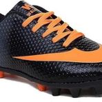 Walked 401-25 Çocuk Halı Saha Çivili Krampon Siyah Turuncu 31-35