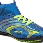 Walked 435-25 Çocuk Çoraplı Halı Saha Krampon Mavi Sarı 31-35