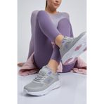 Walkenzo 2105 Rahat Anatomik Yüksek Taban Kadın Spor Ayakkabı Gri