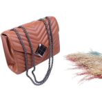 Walkenzo 2648 Kadın Günlük Omuz Çantası - Taba