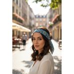 Walkenzo Etnik Desenli Özel Tasarım Çanta Bileklik Saç Çok Amaçlı Kadın Fular