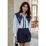 Walkenzo Işık Efektli Bağlamalı Modern Kadın Omuz Şalı