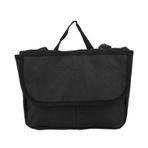 Walker Bag, 600D Şifreli Polyester Kumaş Yürüteç çantası Scooter Ve Tekerlekli Sandalyeler Için 3 Büyük Cepli (BLACK)