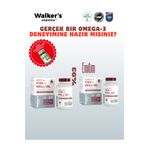 Walkers Krill Oil Omega 3 Sitikolin Lutein Q10 içeren Vitamin ( 2'li)
