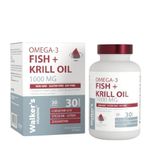 Walker`s Vitamins Omega 3 + Krill Oil Q10 Sitikolin Lutein İçeren Takviye Edici Gıda
