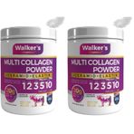 Walker's Vitamins%100 Saf ve Doğal Ceramide, Elastin, Cranberry, İçeren Çift Hidrolize Kolajen (2 paketi)
