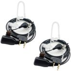 Walkie Talkies Kulaklık (2 Paket) Mic ile 2 Pin Gizli Hava Akustik Tüp Kulaklık Baofeng UV-5R BF-888S BF-F8HP Retevis H-777 Kenwood Pxton Puxin İki Yönlü Radyo