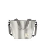 Walking Mum Bolsa Comiditas Çizgi Desenli Anne Bebek Termos Çantası