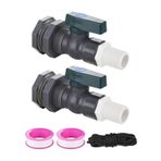 walkinginrain PVC Yağmur Namlusu Tıkaç Kiti, 3/4 "Bölme Bağlantılı Yağmur Namlusu Yönlendirici Kiti, Bahçe Hortumu Musluk Adaptörü, Su Tankları, Bahçe Varilleri, Akvaryumlar, Küvetler, Havuzlar için Yağmur Namlusu
