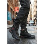 Walkway 444 Kaymaz Soğuğa Dirençli Siyah-Kırmızı Unisex Bot - Siyah - Kırmızı