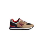 Walkway Benin Bej-Lacivert-Kirmizi Kadin Sneaker
