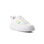 Walkway Beyaz Sarı Yeşil Kadın Sneaker Beyaz 40