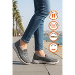 Walkway Füme Fileli Hafif Esnek Kadın Günlük Yürüyüş Ve Spor Ayakkabı Bst-1009 G