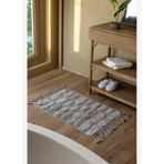 Wall Tekli Banyo Paspası %100 Pamuk 70x150 cm Gri