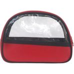 Wallery Bags Fitilli Şeffaf, Aksesuar & Makyaj Çantası - Kırmızı