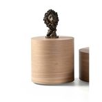 Walnut Ahşap Yan Sehpa