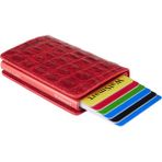 Walsmart Book Croco Akıllı Mekanizmalı Deri Cüzdan - Kırmızı