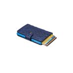 WalSmart Mini Croco Akıllı Mekanizmalı Deri Cüzdan (Sax)