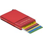 Walsmart Pocket Safiano Akıllı Mekanizmalı Deri Cüzdan - Kırmızı