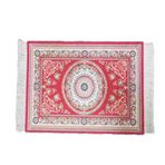 Waltonalice Halı Fare Altlığı Kırmızı 18 x 23 cm Boho Mouse Pad Mini Halı Farsça Fare Altlığı Retro Çiçekler Oryantal Halı Fare Altlığı Bilgisayar Aksesuarı Masaüstü Bilgisayar Dizüstü Bilgisayar için