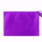 Wambere 3 adet evrak çantası, su geçirmez, fermuarlı dosya cebi, dosya, kağıt, belgeler, kozmetik, ev ödevleri, seyahat gereçleri, mor, A4 (34×24 cm)