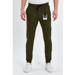 wamoss Slim Fit Beli Ve Paçası Lastikli Kargo Cep Haki Yeşil Pantolon 2025 Yk1