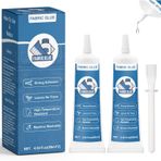 WAN2TLK 120 ml kumaş yapıştırıcısı, tekstil yapıştırıcısı, çamaşır makinesinde yıkanabilir, tekstil kumaşları için, polyester kot pamuk, tekstil yapıştırıcısı ekstra güçlü, şeffaf ve su geçirmez