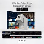 Wanbo Cube 2 Pro Beyaz Projeksiyon Cihazı
