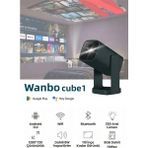 Wanbo Cube1 Projeksiyon Cihazı-Dahili Android TV 11.0 Widevine L1 sertifikalı & 8W Hoparlör -Koyu yeşil