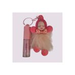 WANDA NARA COSMETİCS Lipgloss Tropikal Kokulu Işıltılı Lip Gloss + Şirin Peluş Anahtarlık Hediyesi Bebek Figürlü