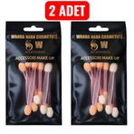 WANDA NARA COSMETİCS Makyaj Far Fırçası – Make-Up, Profesyonel Dağıtım, Pürüzsüz Bitiş, Doğal Yoğun Renk Etkisi 2 ADET