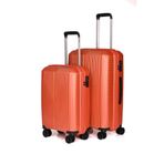 Wander A728 Polipropilen Kırılmaz 2'Li Valiz Seti Turuncu Orta Boy Kabin Boy