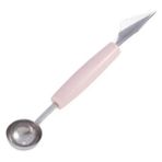 Wangchuang 01 1 Adet Çift Kafalı Paslanmaz Çelik Meyve Tabağı Top Kazıcı Karpuz Topu Kazıcı Kaşık Oluklu Oyma Bıçağı Mutfak Alet (Yurt Dışından) - Sofra Mutfak Gereci